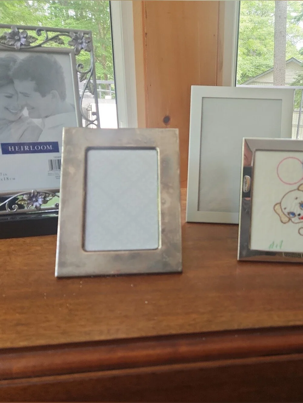 Decorative Floral Silver Photo Frame +4  OtherSilverPlated Frames